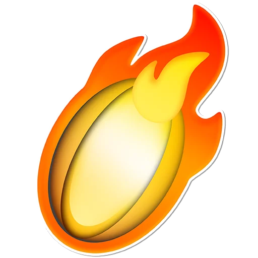 Sticker from the "Rugby Emoji" sticker pack