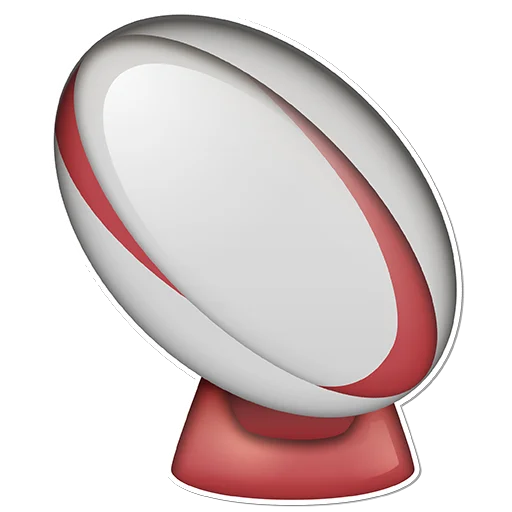 Sticker from the "Rugby Emoji" sticker pack