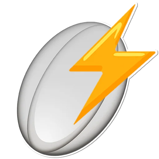 Sticker from the "Rugby Emoji" sticker pack