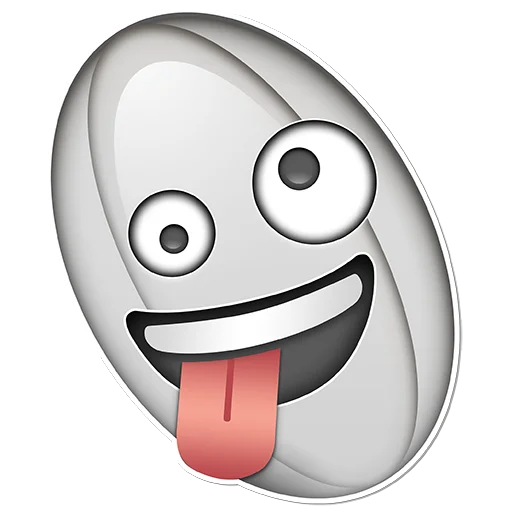 Sticker from the "Rugby Emoji" sticker pack