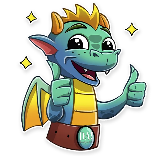 Sticker from the "Dragon" sticker pack