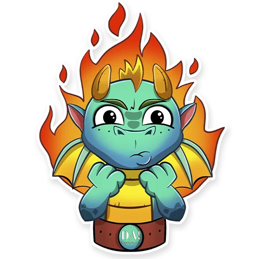 Sticker from the "Dragon" sticker pack