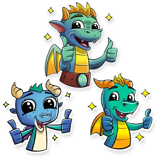 Sticker from the "Dragon" sticker pack