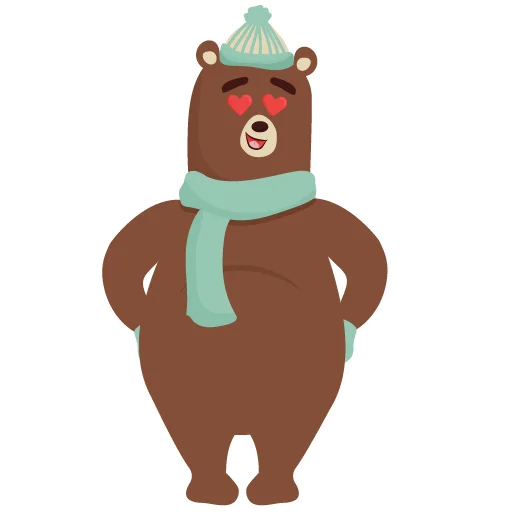 Sticker from the "bear" sticker pack