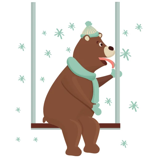 Sticker from the "bear" sticker pack