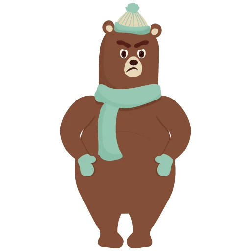 Sticker from the "bear" sticker pack