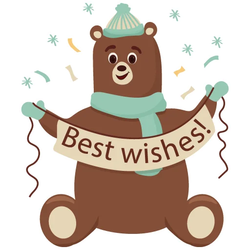 Sticker from the "bear" sticker pack