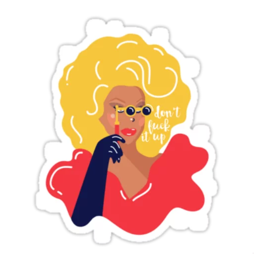 Sticker from the "RuPaulDragRace" sticker pack