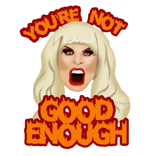 Sticker from the "RuPaulDragRace" sticker pack