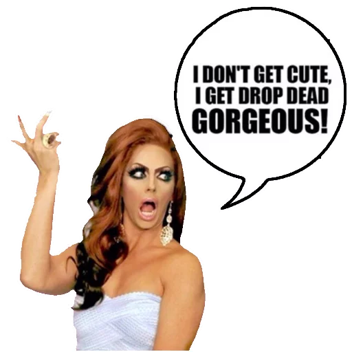 Sticker from the "RuPaulDragRace" sticker pack