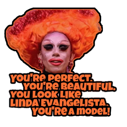 Sticker from the "RuPaulDragRace" sticker pack