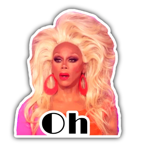 Sticker from the "RuPaulDragRace" sticker pack