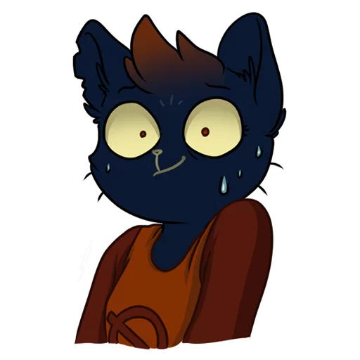 Стикер из набора "Mae Borowski from Night in the Woods by SiD'ni"