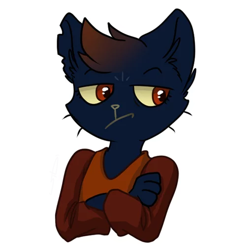 Стикер из набора "Mae Borowski from Night in the Woods by SiD'ni"