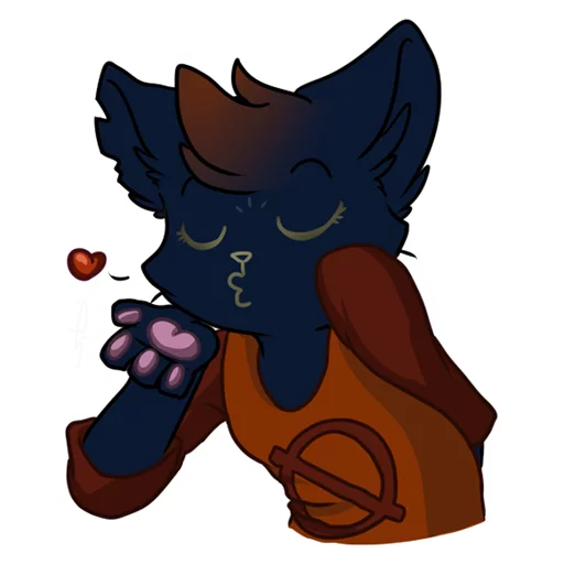 Sticker from the "Mae Borowski from Night in the Woods by SiD'ni" sticker pack