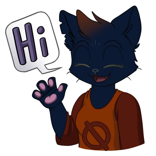 Sticker from the "Mae Borowski from Night in the Woods by SiD'ni" sticker pack