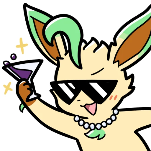 Sticker from the "Eeveelution Supermix" sticker pack