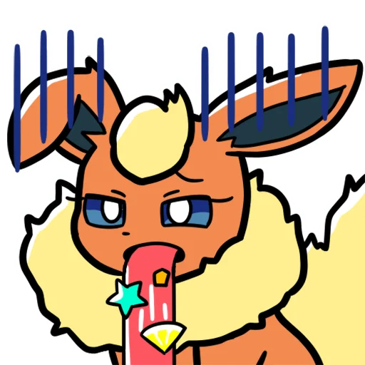 Sticker from the "Eeveelution Supermix" sticker pack