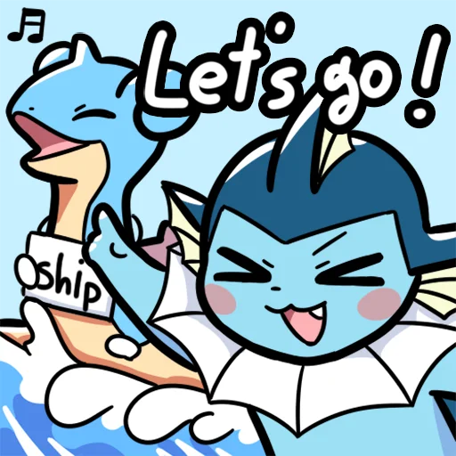 Sticker from the "Eeveelution Supermix" sticker pack