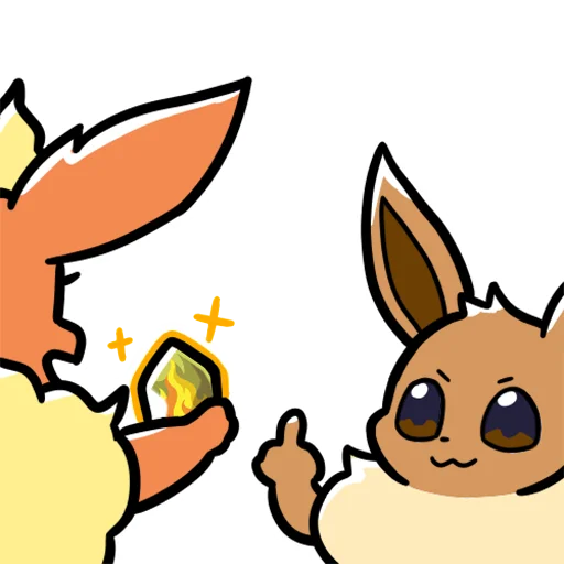 Sticker from the "Eeveelution Supermix" sticker pack