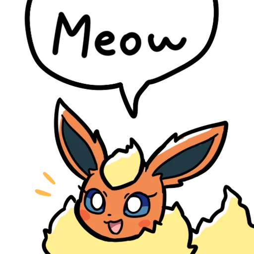 Sticker from the "Eeveelution Supermix" sticker pack