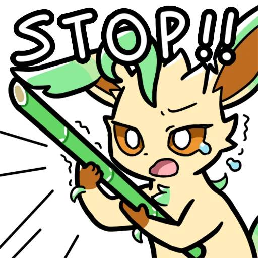 Sticker from the "Eeveelution Supermix" sticker pack