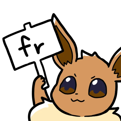 Sticker from the "Eeveelution Supermix" sticker pack