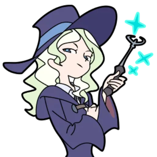 Sticker from the "Little Witch Academia" sticker pack