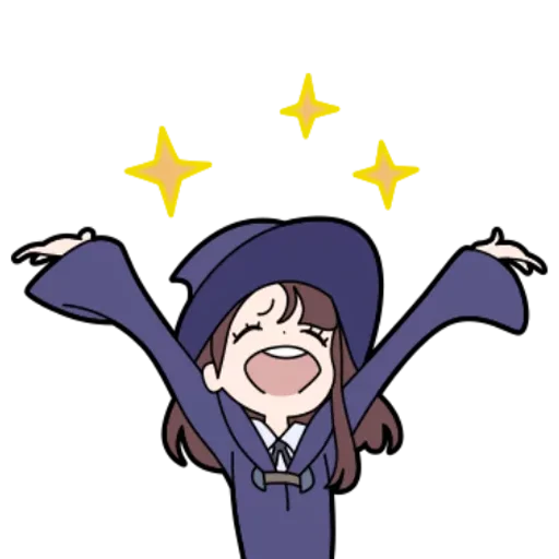 Sticker from the "Little Witch Academia" sticker pack