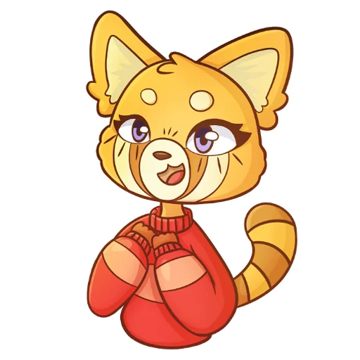 Sticker from the "Red Panda Toffee" sticker pack