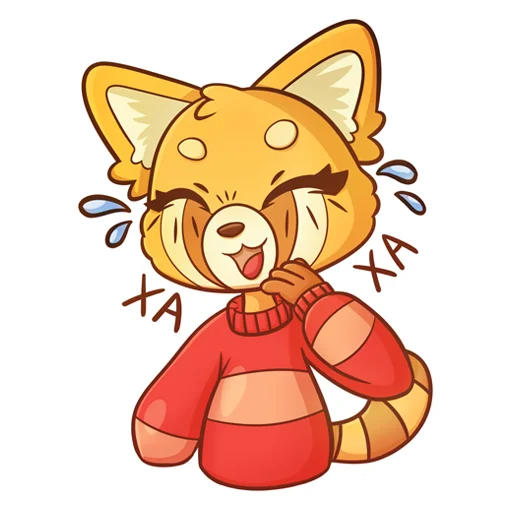 Sticker from the "Red Panda Toffee" sticker pack