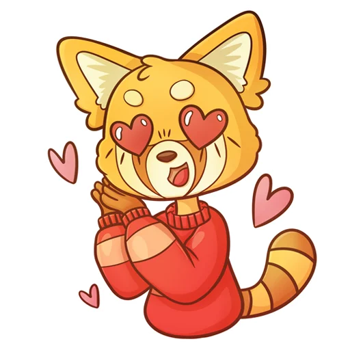 Sticker from the "Red Panda Toffee" sticker pack