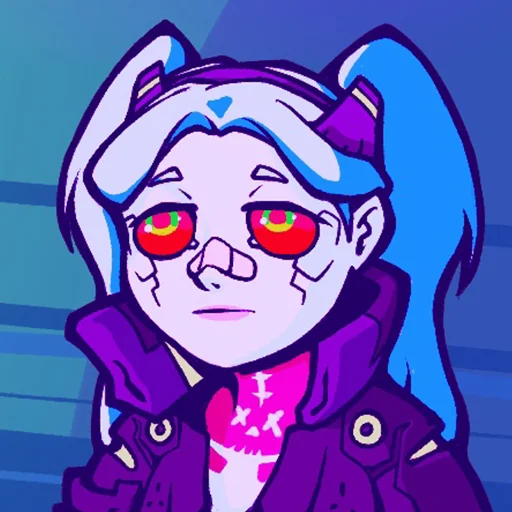 Sticker from the "Cyberpunk Edgerunners Rebecca" sticker pack