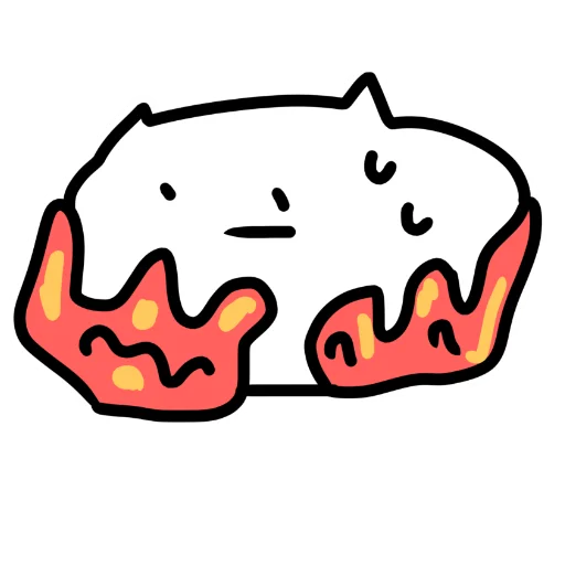 Sticker from the "котік" sticker pack