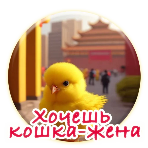 Sticker from the "Crazy Chicken!" sticker pack