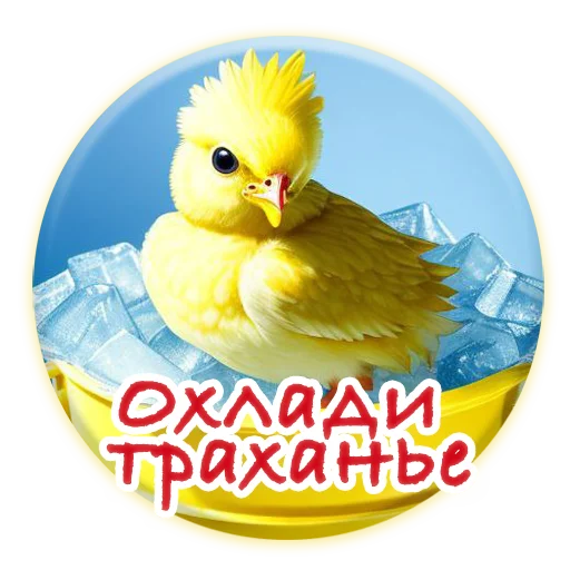 Sticker from the "Crazy Chicken!" sticker pack