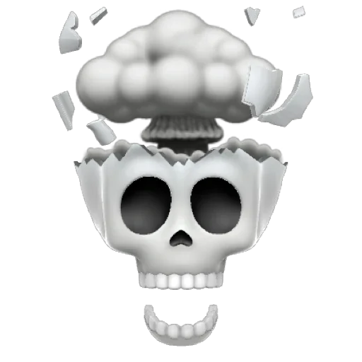 Sticker from the "SKULL MEMOJI" sticker pack