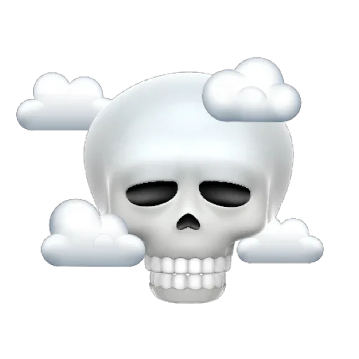 Sticker from the "SKULL MEMOJI" sticker pack