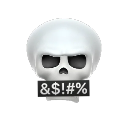 Sticker from the "SKULL MEMOJI" sticker pack