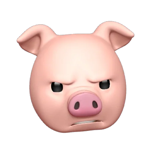 Стикер из набора "PIG MEMOJI"