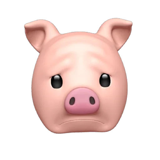 Стикер из набора "PIG MEMOJI"