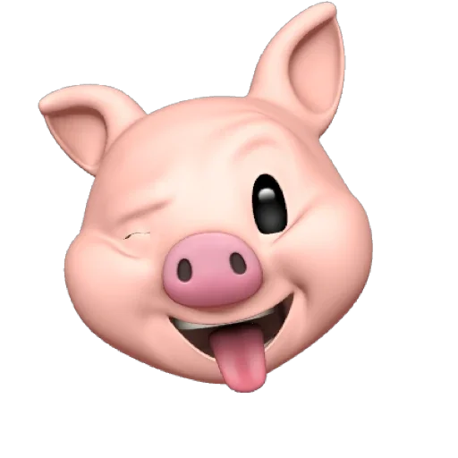 Sticker from the "PIG MEMOJI" sticker pack