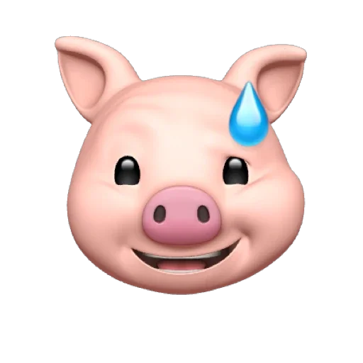 Sticker from the "PIG MEMOJI" sticker pack