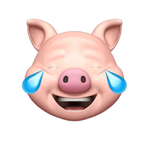 Sticker from the "PIG MEMOJI" sticker pack