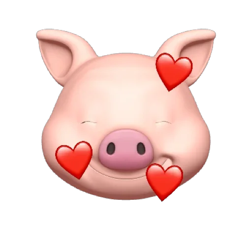 Sticker from the "PIG MEMOJI" sticker pack