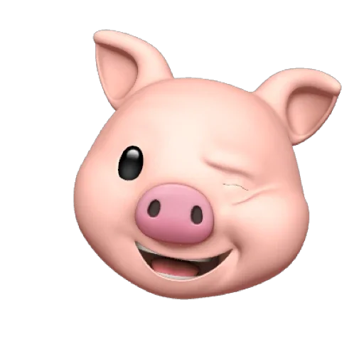 Sticker from the "PIG MEMOJI" sticker pack