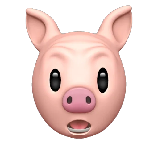 Стикер из набора "PIG MEMOJI"