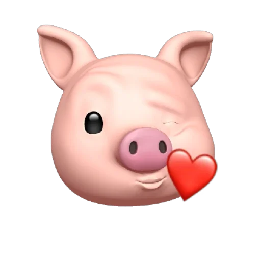 Стикер из набора "PIG MEMOJI"