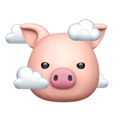 Стикер из набора "PIG MEMOJI"