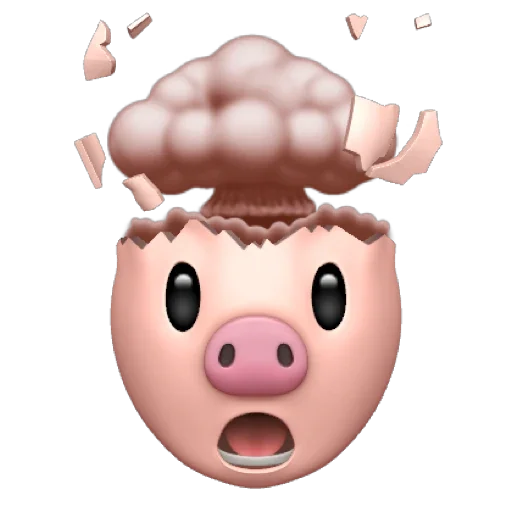 Стикер из набора "PIG MEMOJI"